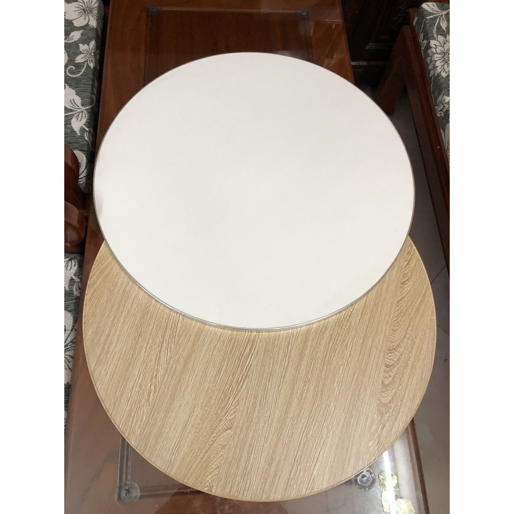 Mặt bàn tròn ( kt tròn 60X60cm dầy 15mm) gỗ công nghiệp, Nhiều màu sắc