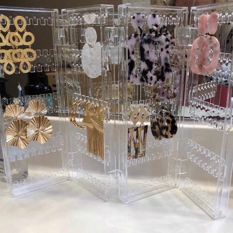 Giá Treo Trang Sức Bằng Acrylic Có Thể Gấp Gọn Tiện Dụng