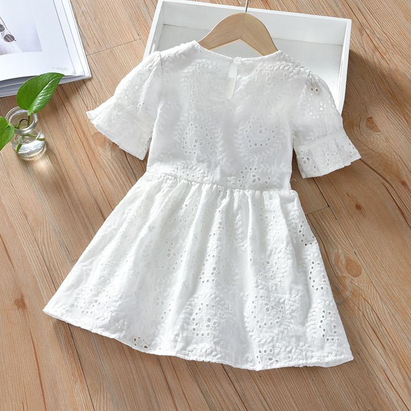 Đầm Công Chúa Dự Tiệc Màu Trắng Cho Bé Gái