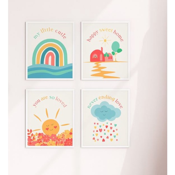 Tranh canvas treo tường trang trí phòng trẻ em MEW145