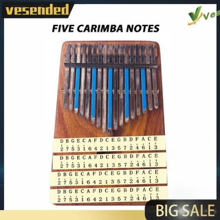 5x Thumb Piano Âm Nhạc Cân Dán Kalimba Dán Phần Nhạc Cụ