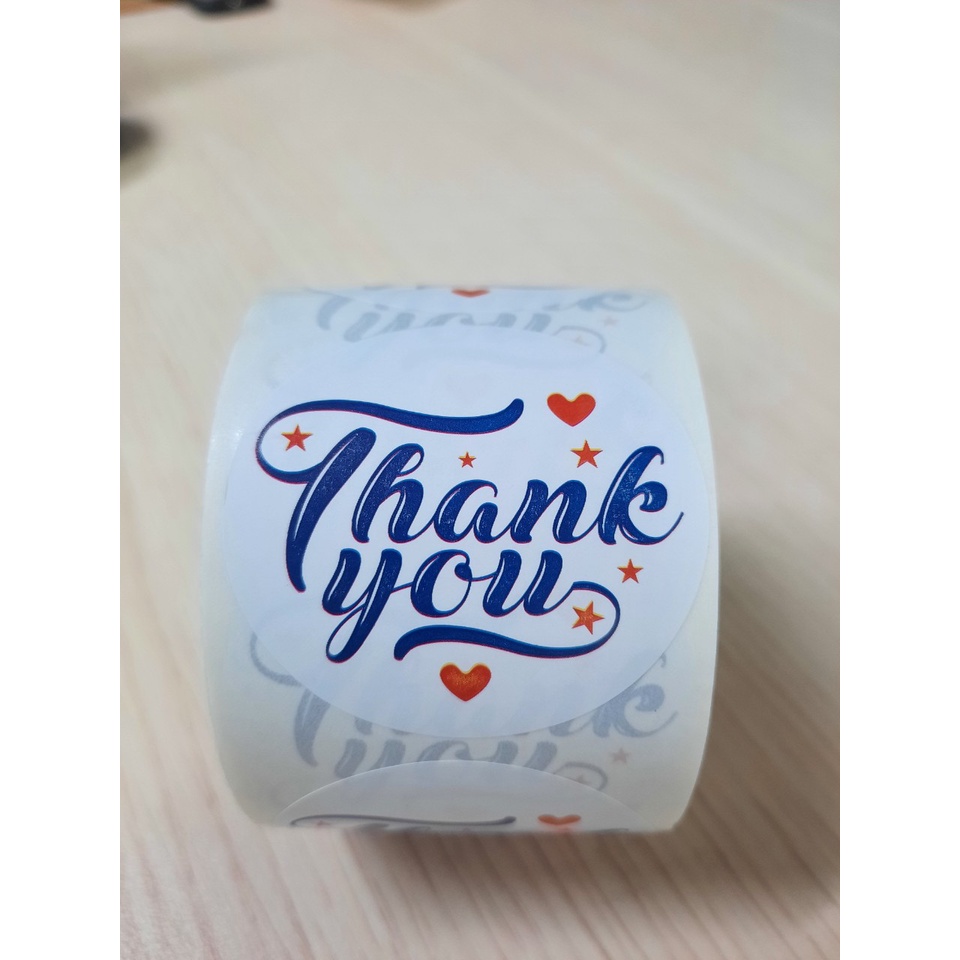 Tem thank you sticker xinh xắn 4.5cm