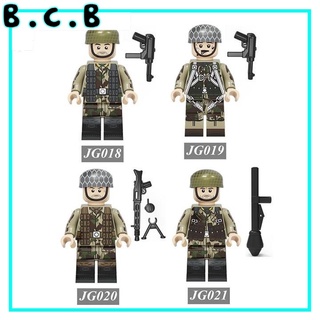 Lính Quân Đội Thế Chiến Minifigure Germany Soldier World War Lính Đức Mô Hình Đồ Chơi Lắp Ráp Non LEGO JG018-JG021