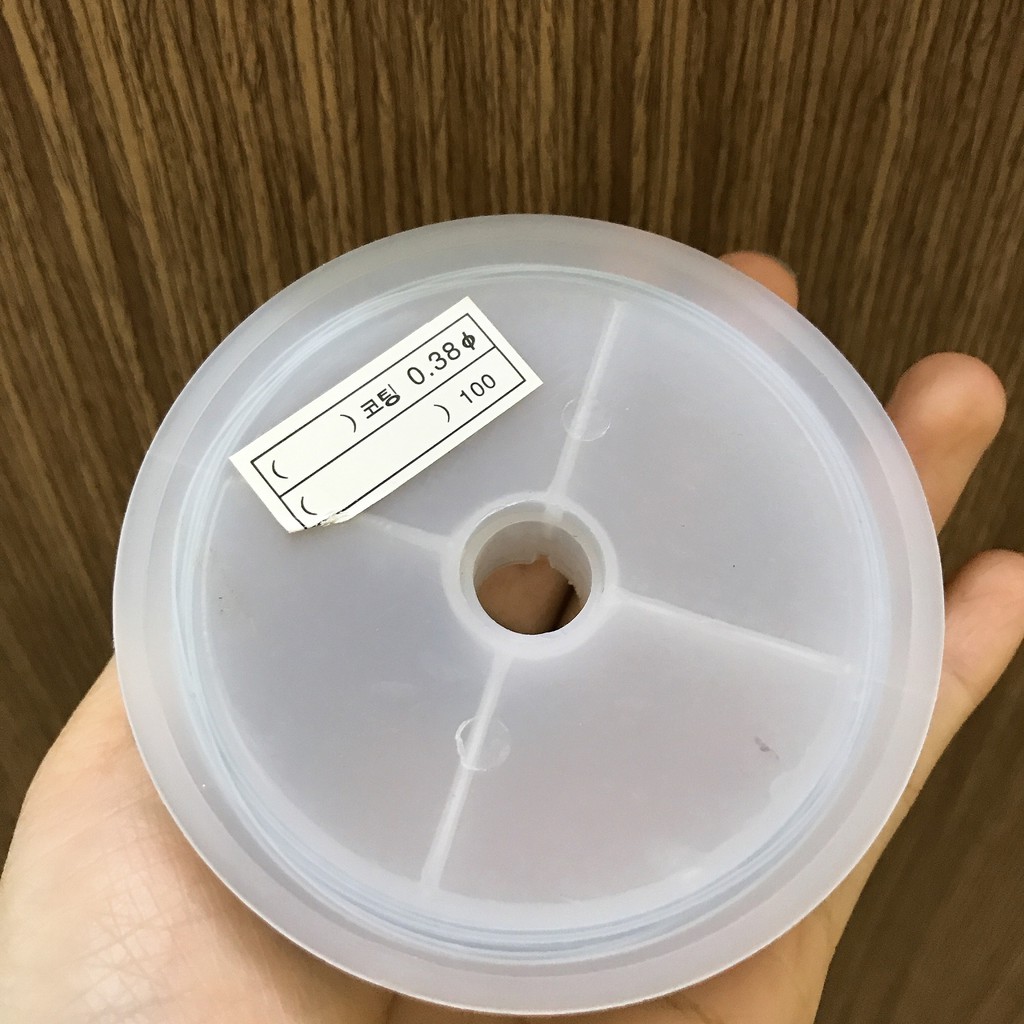 Dây kẽm trắng làm mồi xỏ chuỗi 0,35mm dài 100m