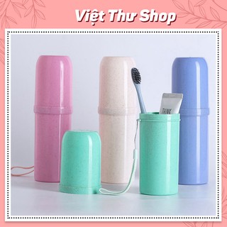 HỘP ĐỰNG BÀN CHẢI CỐC ĐÁNH RĂNG LÚA MẠCH VIỆT THƯ TIỆN LỢI DU LỊCH