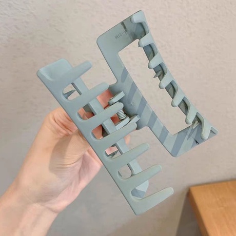 Kẹp Tóc Nhựa Hình Chữ Nhật Dài 11 cm Phong Cách Hàn Quốc - Hadichi
