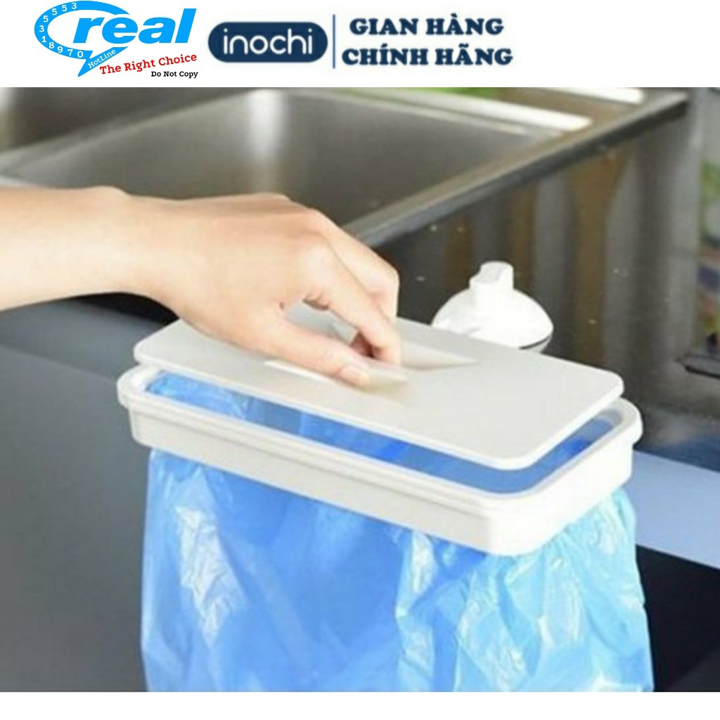 Kệ treo túi rác inochi ,kệ nhựa treo túi rác thông minh ,kệ nhựa hít treo túi_ Giao Màu Ngẫu Nhiên.