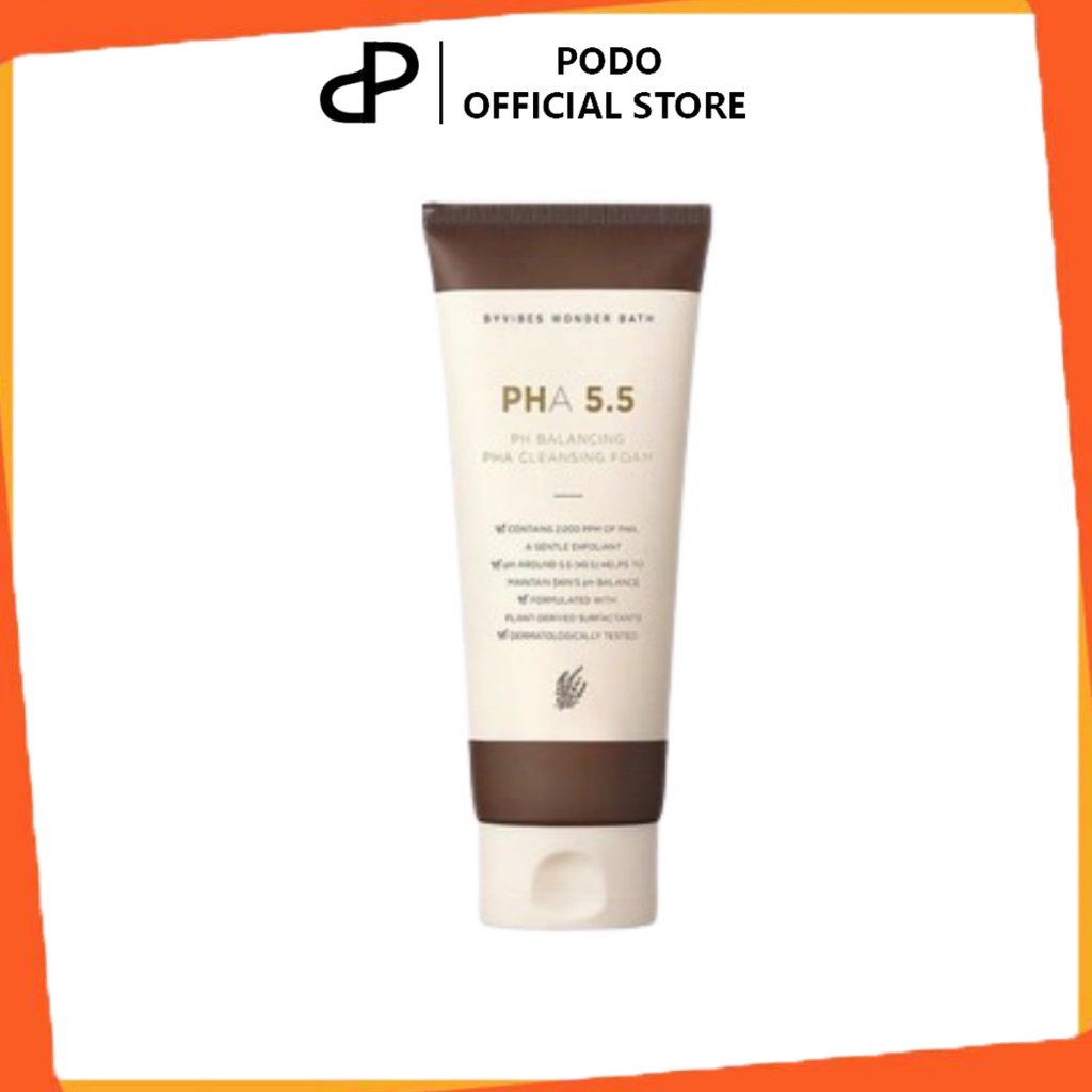 Sữa rửa mặt cân bằng da PHA 5.5 pH Blancing PHA Cleansing Foam 130ml - PODO 14