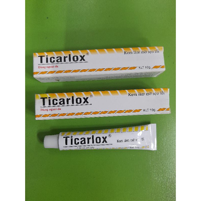 Ticarlox_ kem làm mờ sẹo lồi.Tuýp 10g
