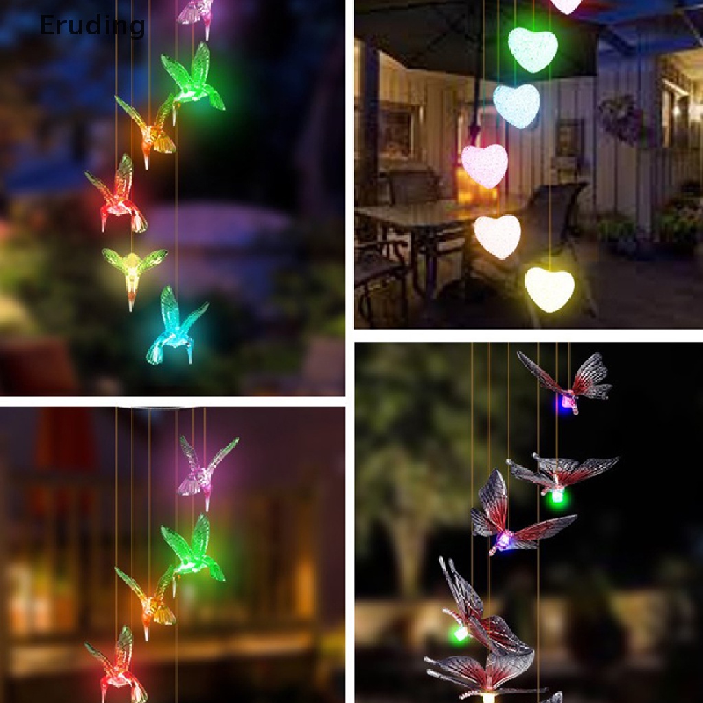 Colorful Hummingbird Dolphin Wind Chime Bells House Window Hanging Decoration HS 