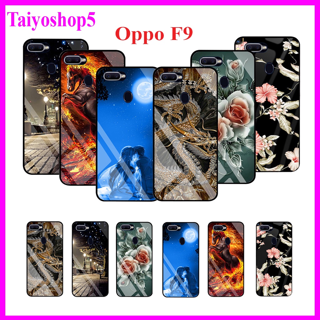 "Ốp lưng Oppo F9 " Mặt kính 3D sang trọng_Không Nhòe, Không Phai Hình Taiyoshop5