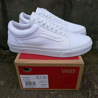 Giày Vans Old Skool trắng toàn bộ