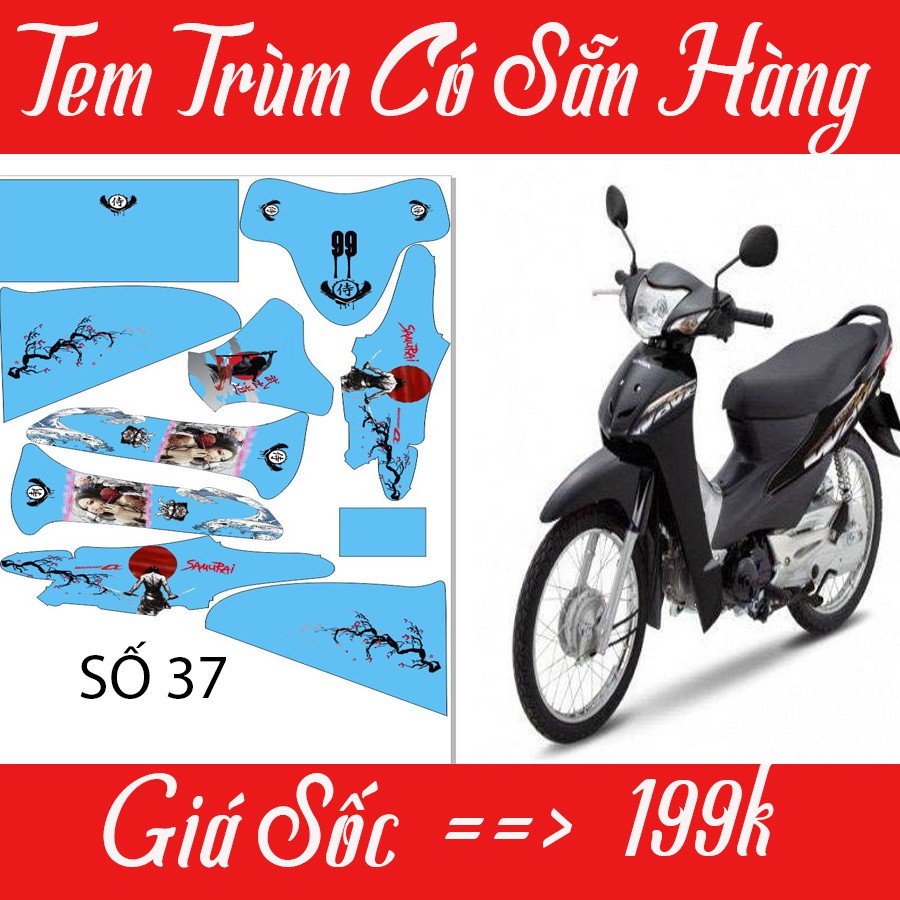 Tem Trùm Xe Wave Sẵn Hàng