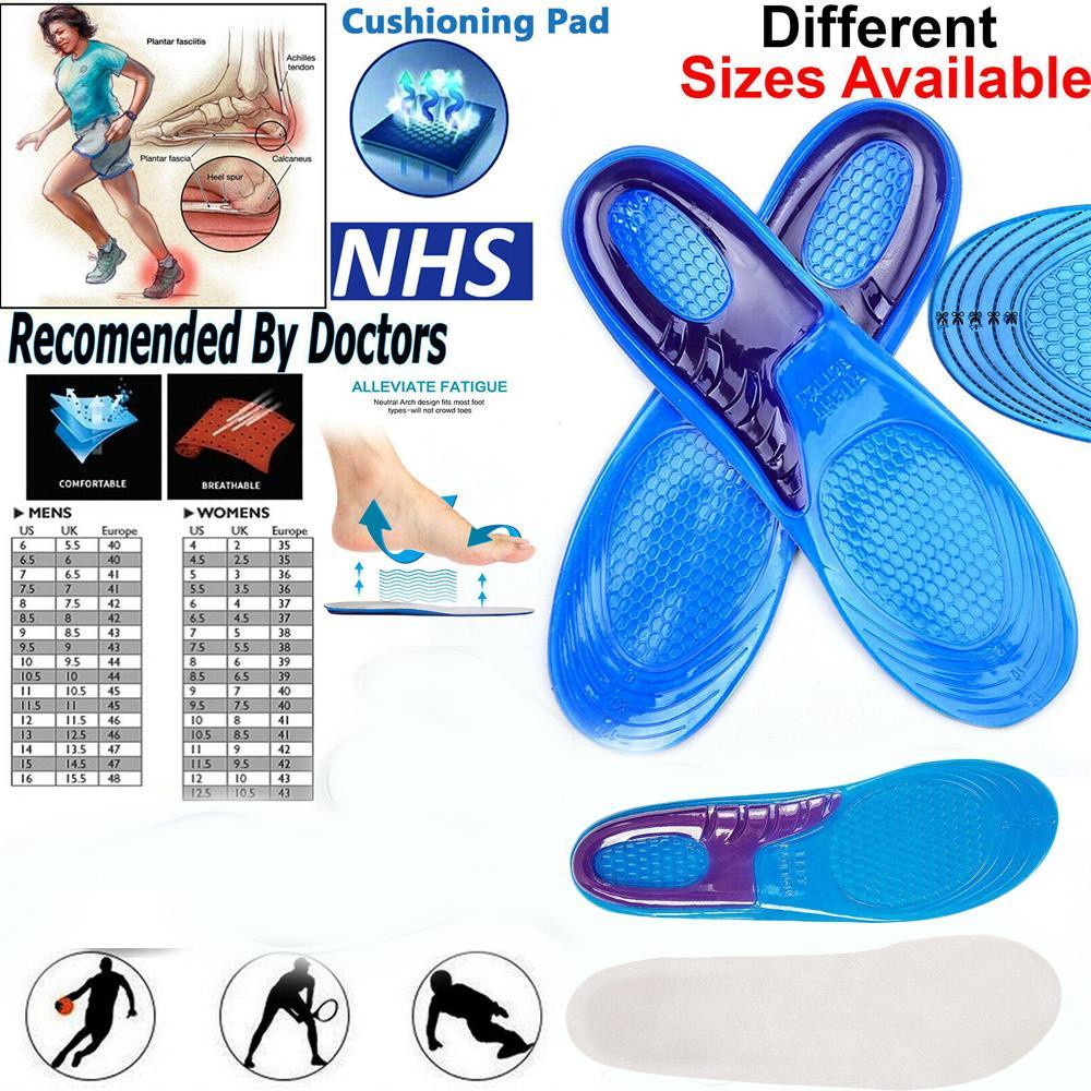 Cặp Đệm Silicone Lót Giày Thể Thao Hỗ Trợ Giảm Đau Chân