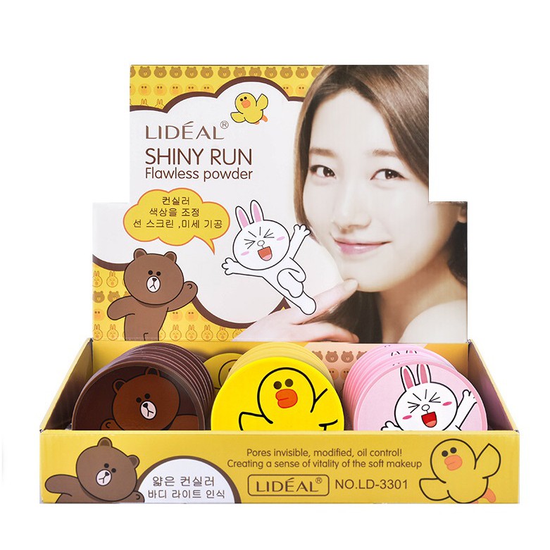 🌈🐰🐻 Phấn Phủ Kiềm Dầu Che Khuyết Điểm Lideal Gấu-Vịt-Thỏ Siêu Dễ Thương | BigBuy360 - bigbuy360.vn