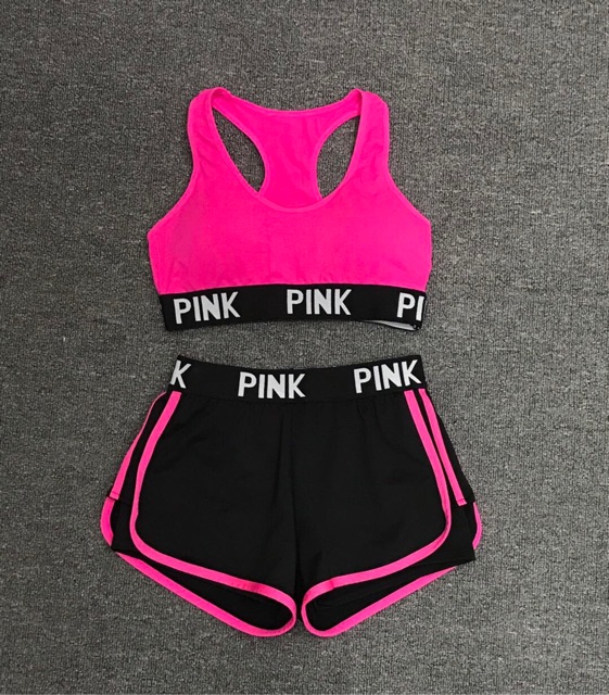 Bộ tập gym PINK/ tập yoga/ đi biển | BigBuy360 - bigbuy360.vn