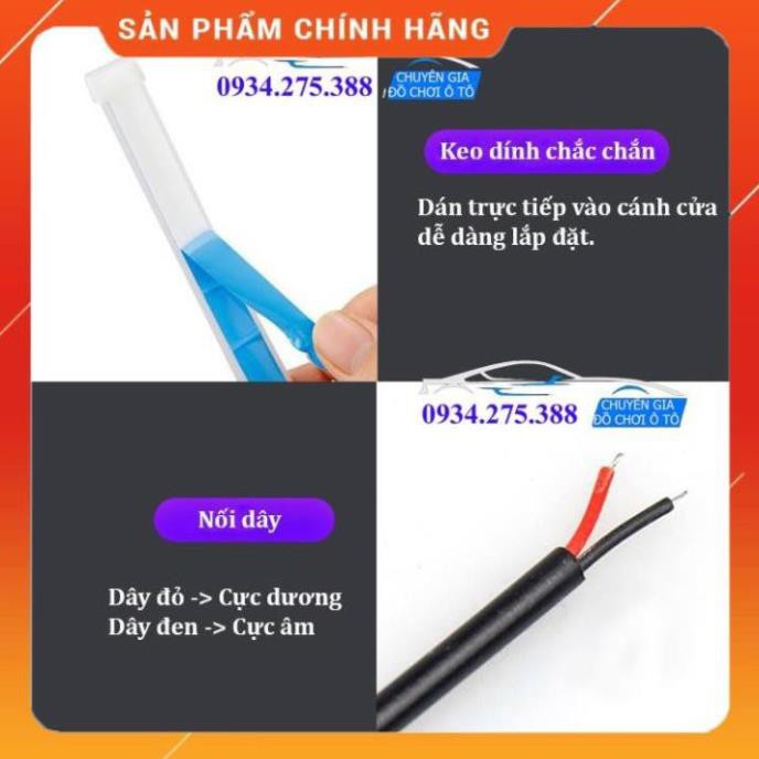 Dây đèn LED cảnh báo mở cửa xe ô tô 2 chế độ New 2021