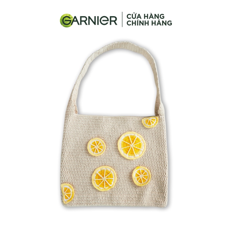 [HB Gift - Quà tặng không bán] Túi len đeo vai handmade Garnier (màu ngẫu nhiên) - Gimmick