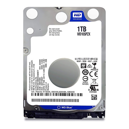 Ổ Cứng HDD Laptop 1TB WD Blue 2.5 inch Chính Hãng - Bảo hành 24 tháng 1 đổi 1