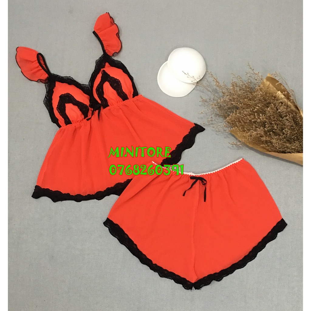 [40-55KG] BỘ VOAN CÓ MÚT RỜI DỄ THƯƠNG MẶC NGỦ SIÊU XINH, VOAN MỎNG MÁT HÀNG XƯỞNG NHÀ MAY ĐƯỜNG CHỈ ĐẸP