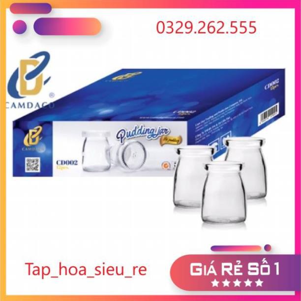 (Rẻ Vô địch) 1 Hũ thuỷ tinh làm sữa chua trơn 100ml nắp nhựa - hàng viêth nam