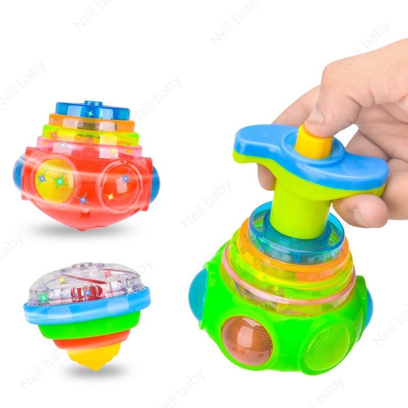 Con Quay Hồi Chuyển Có Đèn LED Với Nhạc Cho Bé