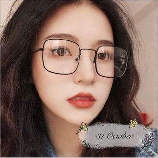 Kính Ulzzang gọng vuông Đen loại 2