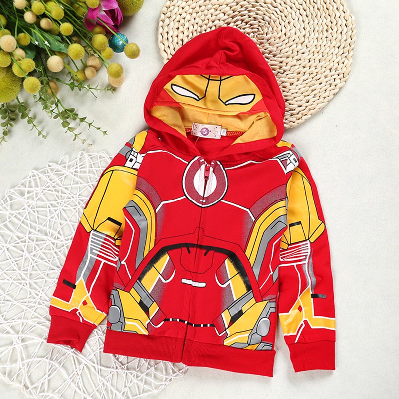 Áo Khoác Hoodie In Hoạt Hình Cho Bé Trai