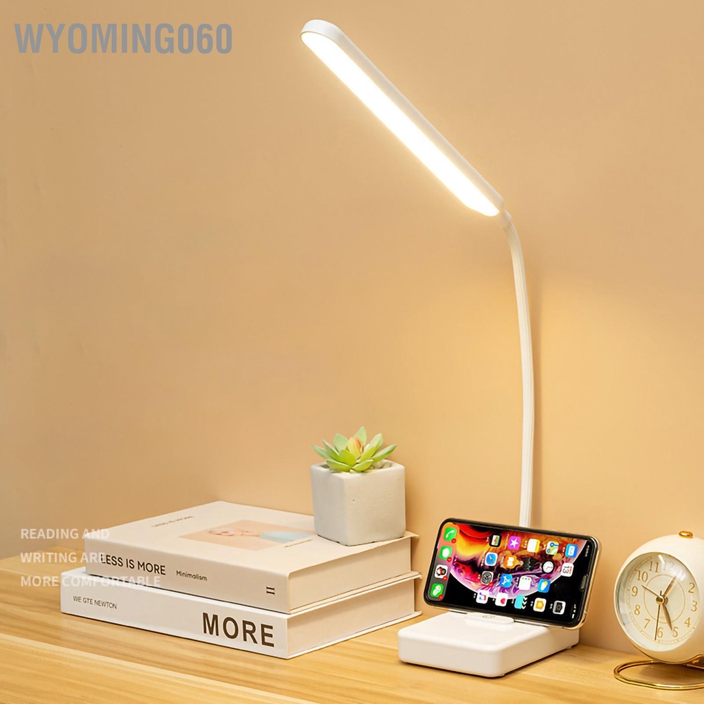 [Hàng Sẵn] Đèn LED để bàn Đa chức năng Bảo vệ mắt đọc sách di động cho phòng ngủ tại nhà văn【Wyoming060】