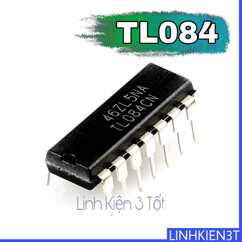 IC số TL084 TL084CN DIP-14 cắm chính hãng