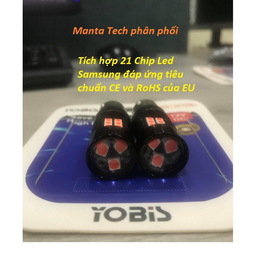 02 Đèn Led phanh, đèn hậu Hãng Yobis gắn chip led Samsung - chân 1157   hoặc chân 7443