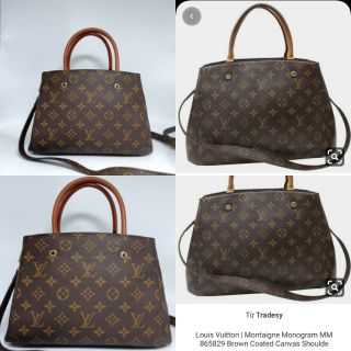 Túi xách lv da thật si Nhật size 27cm