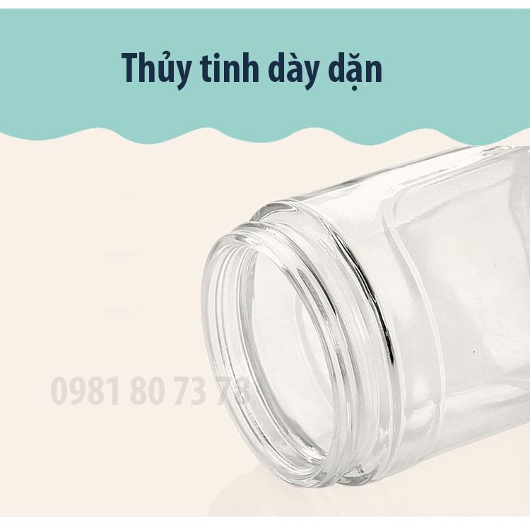 Bình thủy tinh đựng dầu ăn, nước mắm, nước tương, gia vị - 650ml