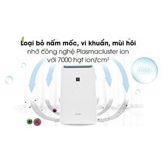 DW-E16FA-W [GIAN HÀNG UY TÍN] [HÀNG CHÍNH HÃNG] Máy lọc không khí Sharp DW-E16FA-W