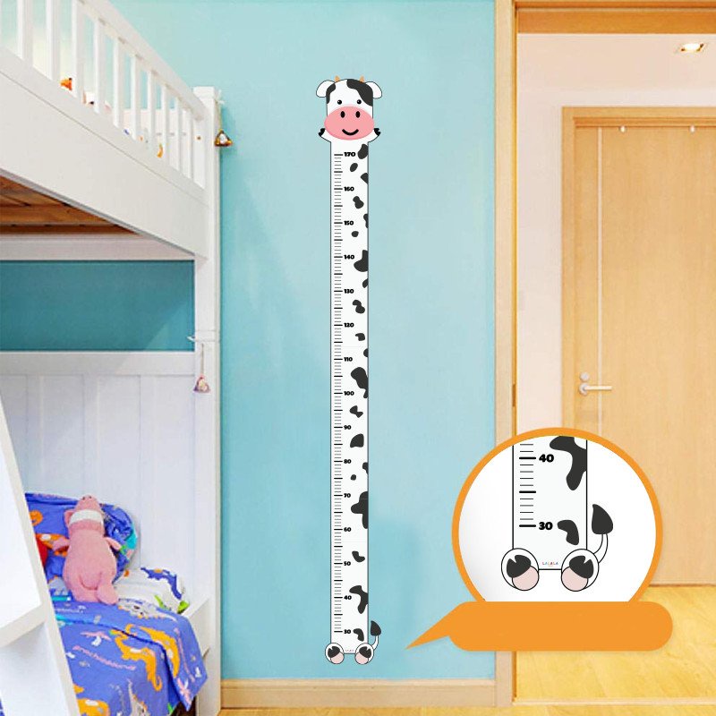 Decal dán tường đo chiều cao cho bé Lalala Baby, kích thước chính xác, chống thấm, không phai bạc màu