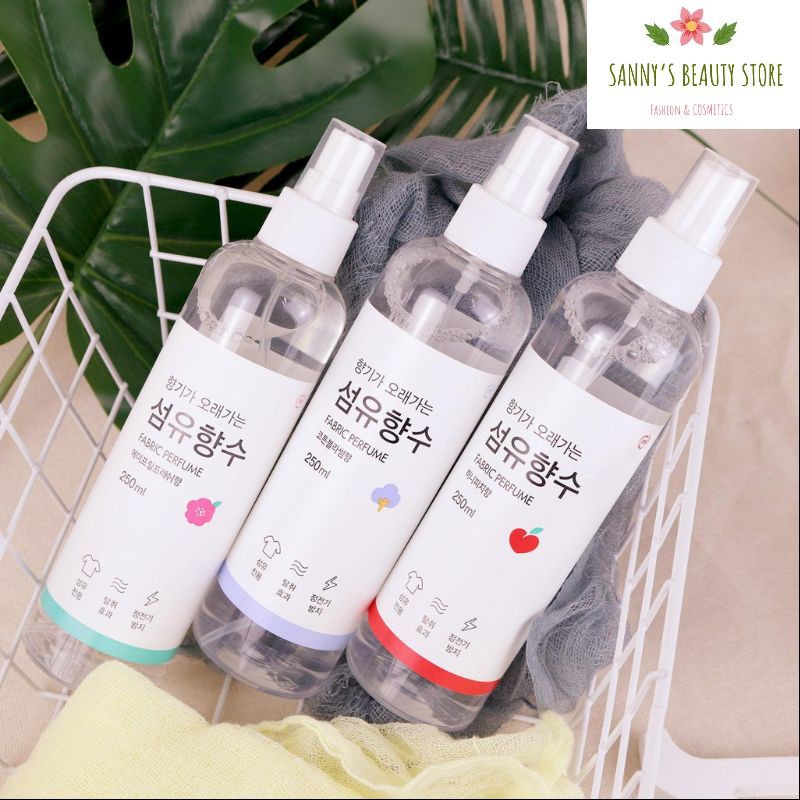 Xịt Thơm Quần Áo 🌸 FREESHIP 🌸 Nước Hoa Quần Áo Hàn Quốc Fabric Perfume 250ml (3 mùi) | BigBuy360 - bigbuy360.vn