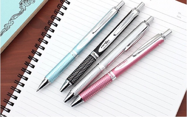 Bút Ký Cao Cấp mực Gel Pentel BL407 - Mạ Vàng