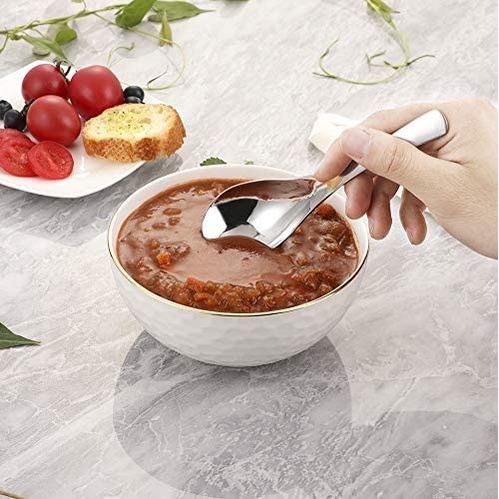 [ High Quality Food Grade Thick Spoon Dinner Dinnerware ][ 304 Stainless Steel Upscale Dinner Spoon ]