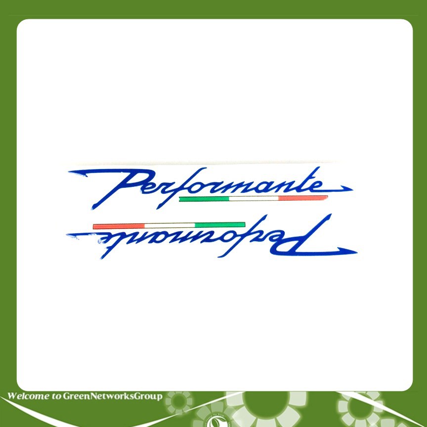 Bộ tem decal xe Performante Greennetworks