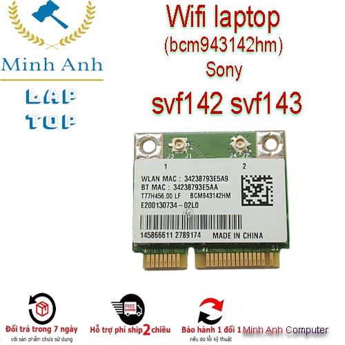 Wifi laptop Sony  svf142 svf143 (bcm943142hm)