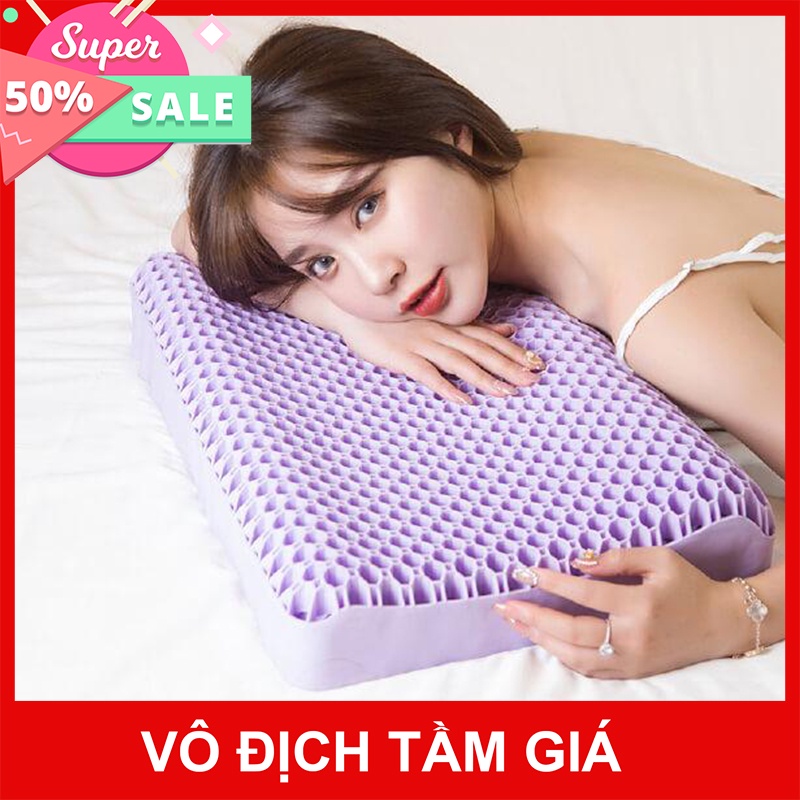 Gối cao su non, cho người đau cổ vai gáy, mất ngủ, khó ngủ , thoái hóa đốt sống cổ, đau nửa đầu, ngủ ngáy