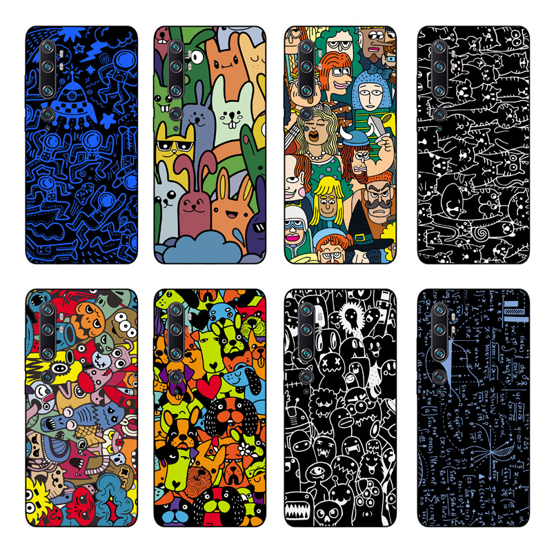 【Ready Stock】Xiaomi Mi 10 Lite/Mi Note 10 Lite/Mi Note 10 Pro /Mi 10 Youth 5G Silicone Soft TPU Case Cartoon Animals Printed Back Cover Shockproof Casing