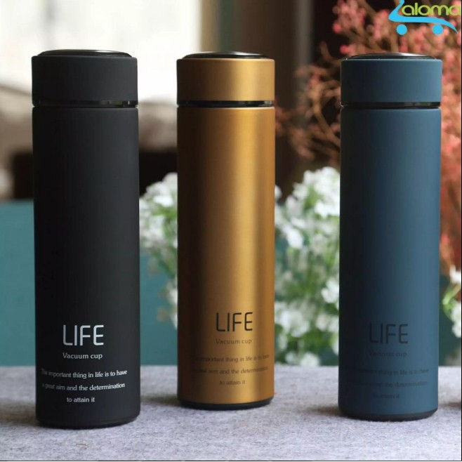 Bình Giữ Nhiệt Cao Cấp 3 Lớp Life Flask 450ml,Dễ Dàng Mang Theo Dã Ngoại, Luyện Tập Thể Dục, Hay Đi Học, Đi Làm