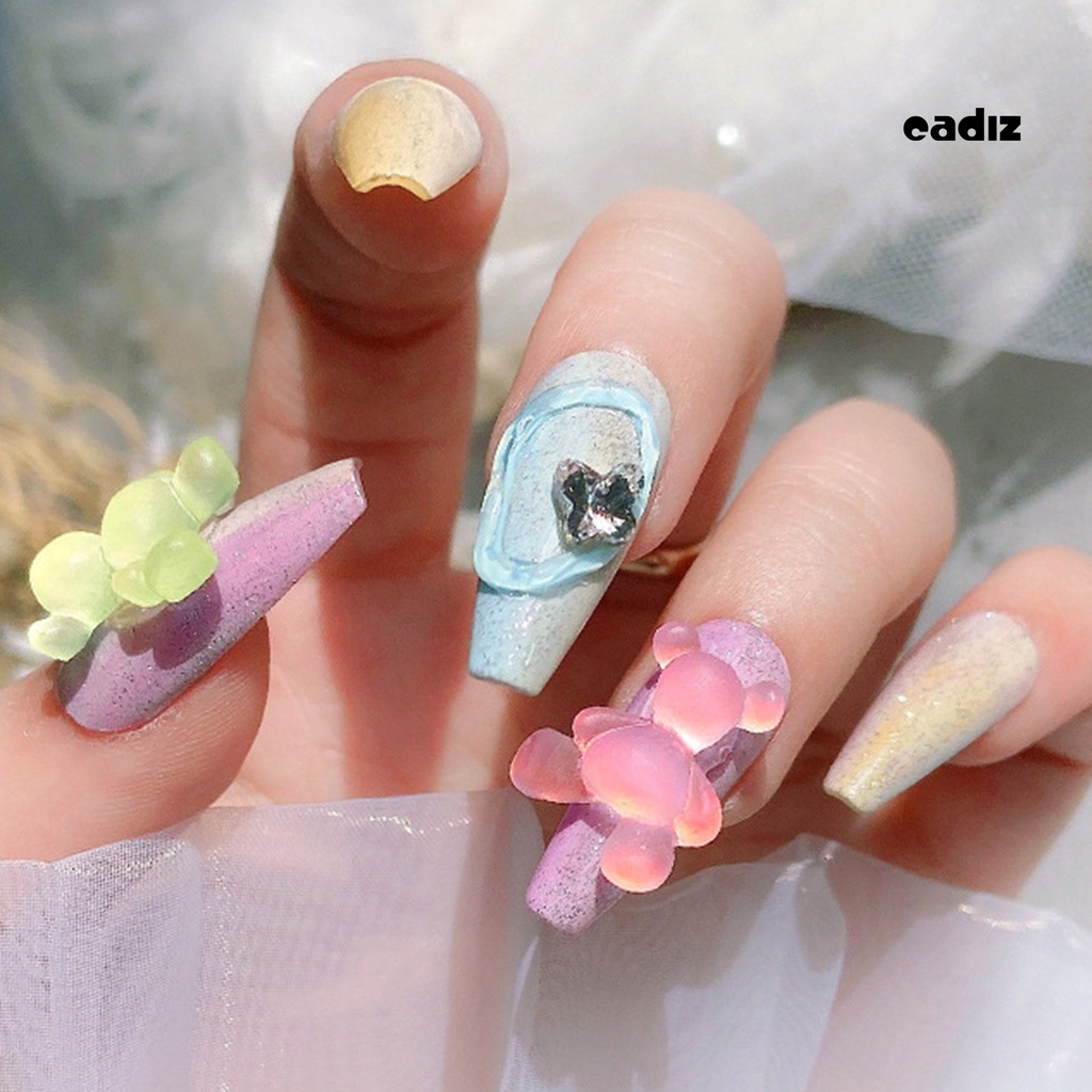 Set 8 Phụ Kiện Dạ Quang Trang Trí Móng Tay Nghệ Thuật DIY