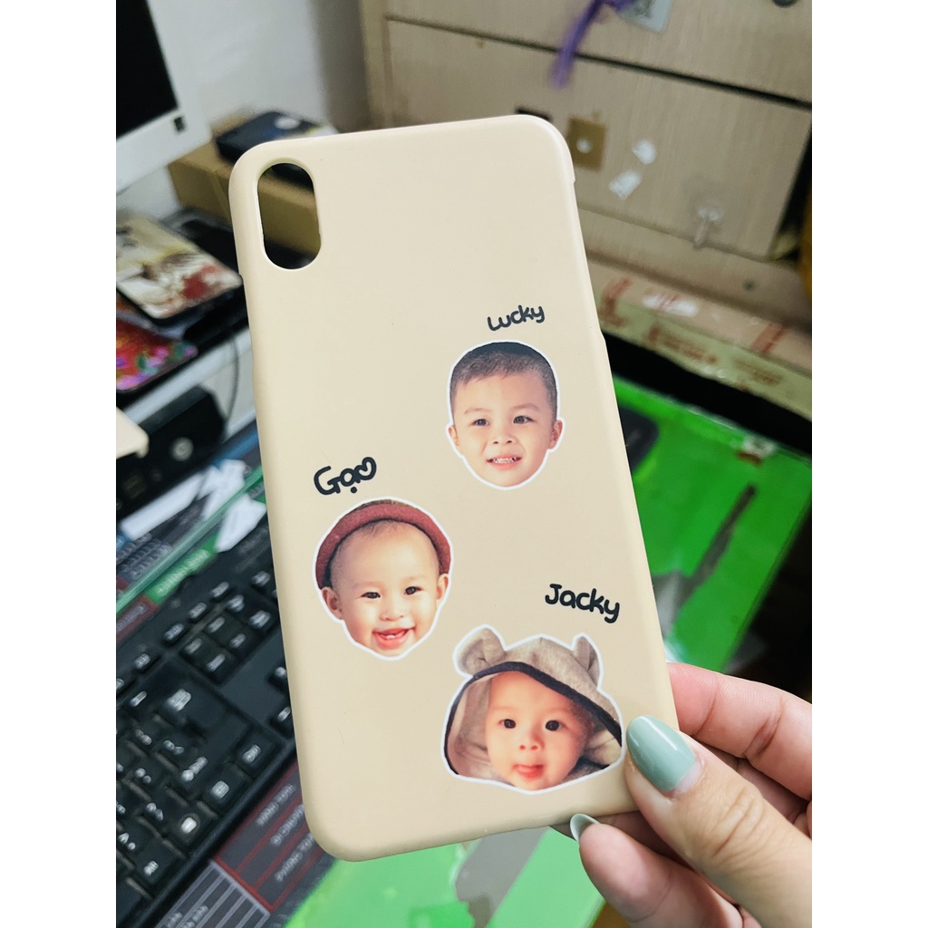 Ốp ipho.ne in theo yêu cầu- Mẫu chibi cute cho bé