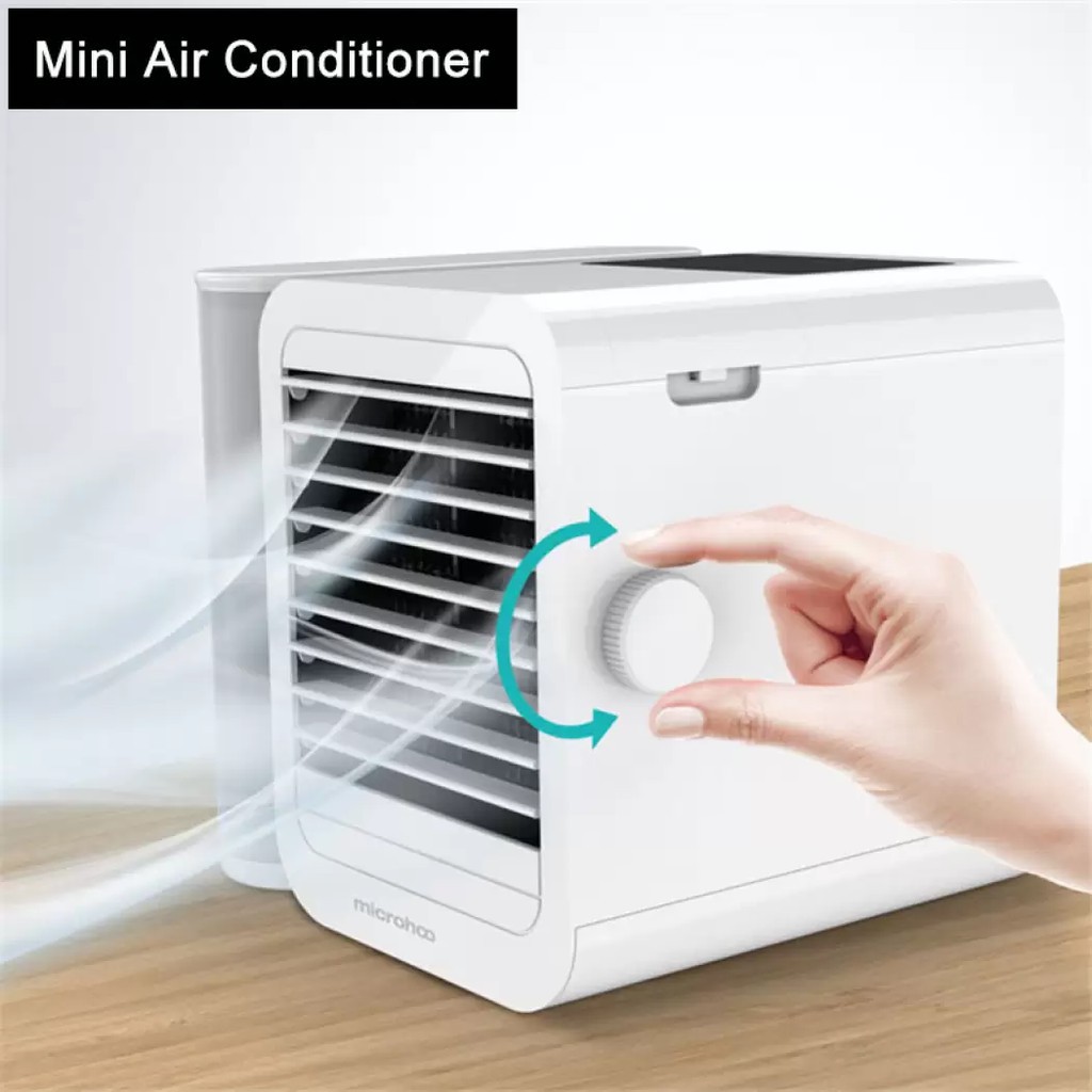 Quạt điều hòa, hơi nước mini Microhoo MH01R chuyển đổi 3 chế độ sử dụng