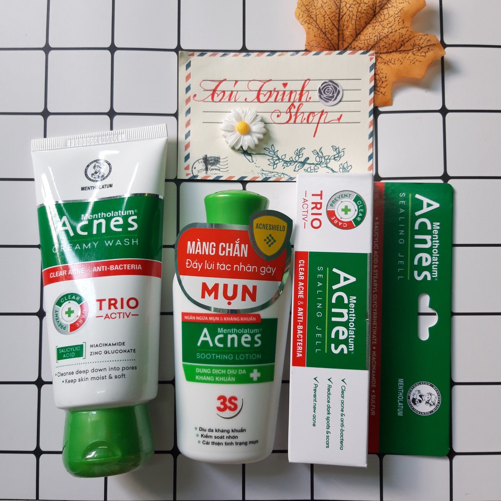 Combo 3 món Chăm Sóc Da Khô Acnes