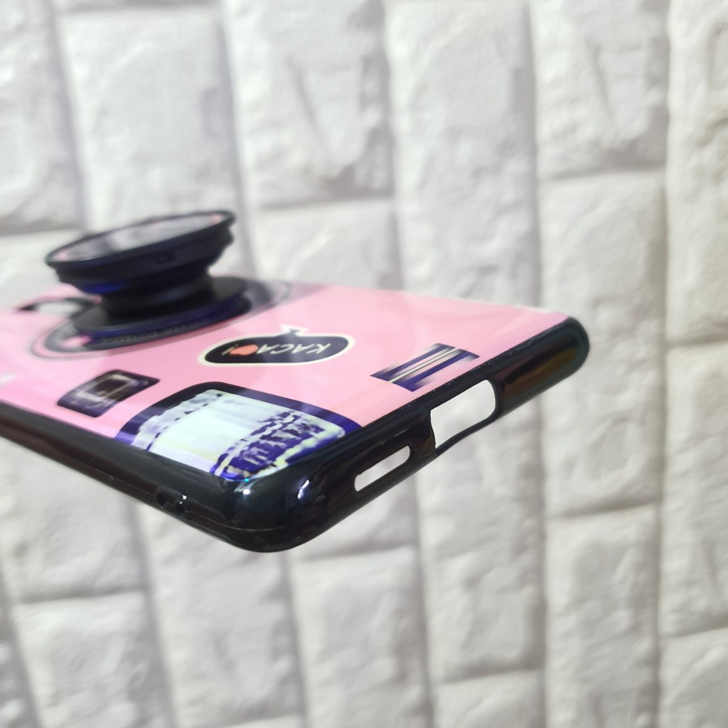 Ốp lưng Xiaomi Redmi K20 và Redmi K20 Pro hình máy ảnh kèm giá đỡ và dây đeo