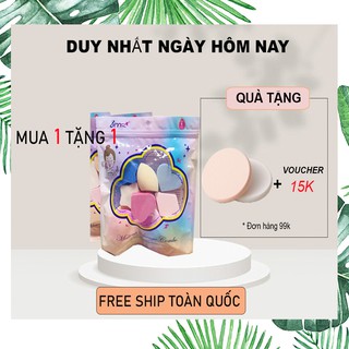 Mút trang điểm 15 bông mút rất dễ sử dụng đa dạng mềm mịn