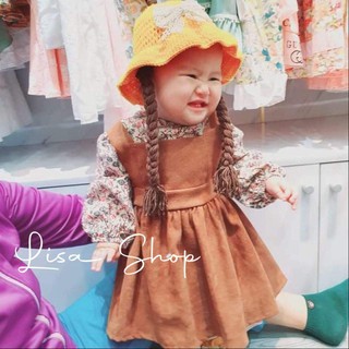 Set áo yếm bé gái